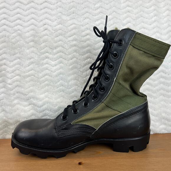 Vintage US ARMY Vietnam Era Style Ro-Search OD Jungle Combat Jump BOOTS SIZE 7.5 - Picture 9 of 14